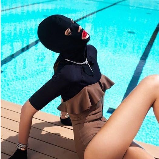 Facekini - Facekini Mask,Facekini UV Protection Mask Swim Cap